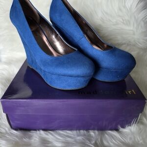 Madden Girl Royal Blue Wedges